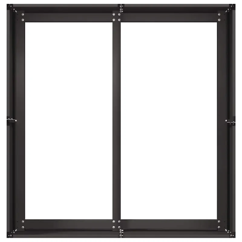 Lovelis, juodos spalvos, 80x80x40cm, šaltai valcuotas plienas