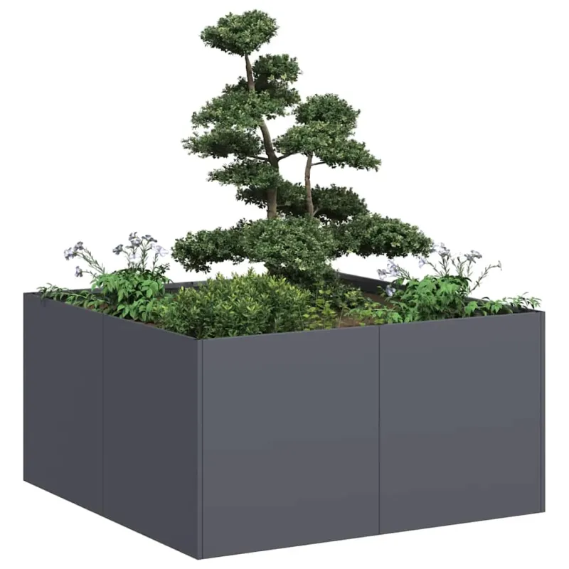 Lovelis, antracito, 80x80x40cm, šaltai valcuotas plienas