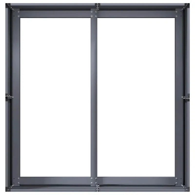 Lovelis, antracito, 80x80x40cm, šaltai valcuotas plienas