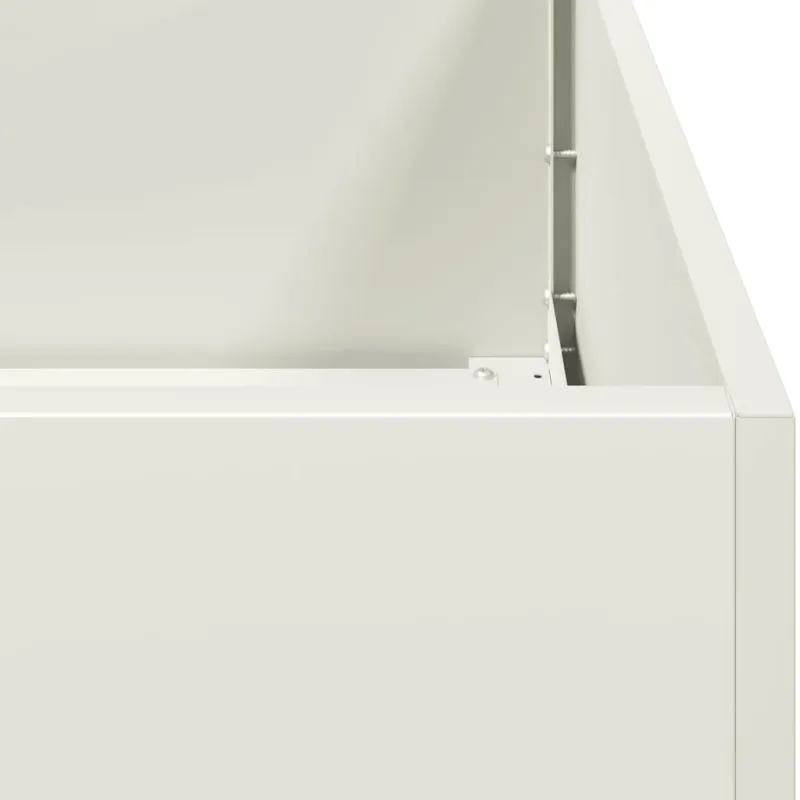 Lovelis, baltos spalvos, 360x80x40cm, plienas