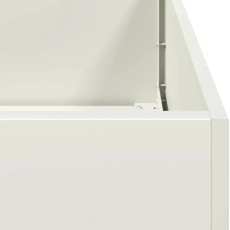 Lovelis, baltos spalvos, 40x80x80cm, plienas