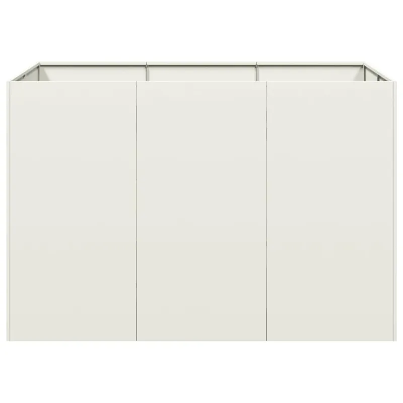 Lovelis, baltos spalvos, 120x80x80cm, plienas