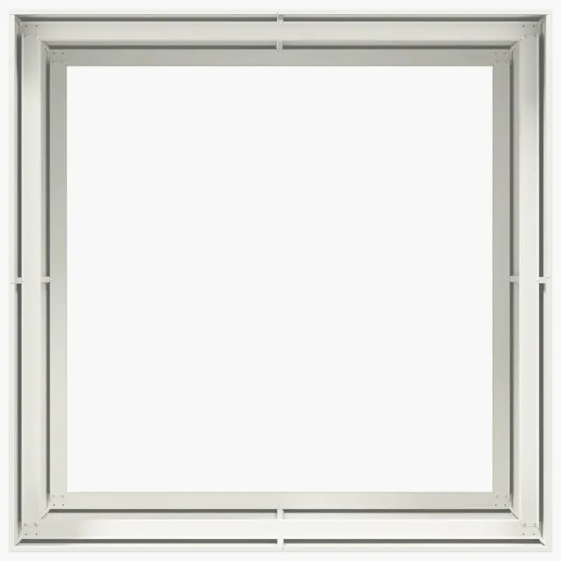 Lovelis, baltos spalvos, 100x100x80cm, plienas