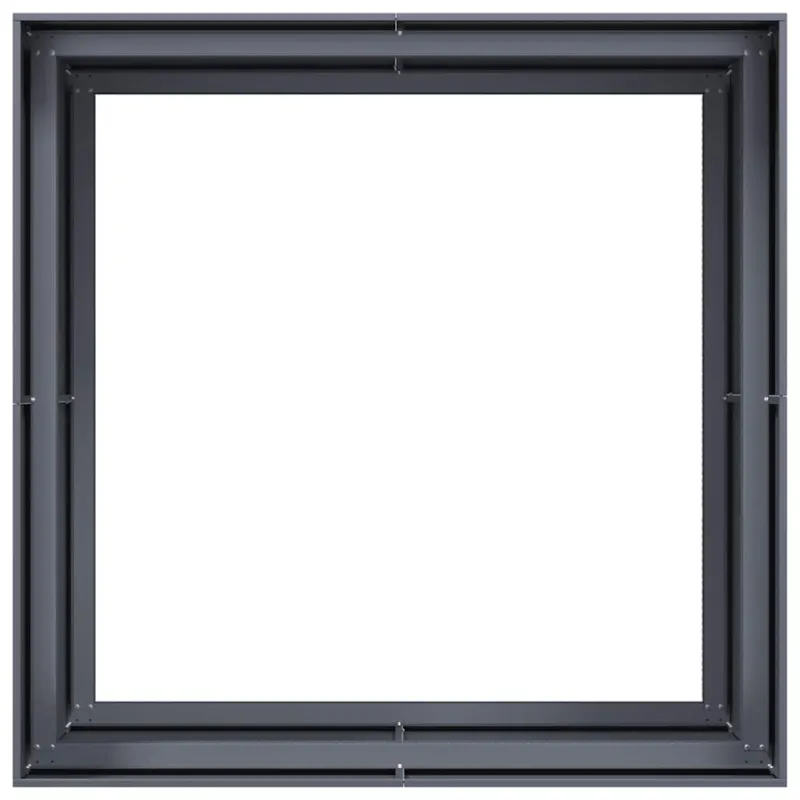 Lovelis, antracito spalvos, 100x100x80cm, plienas