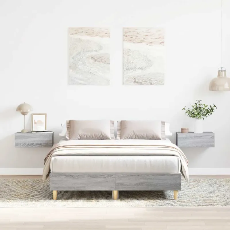 lovos rėmas be čiužinio pilka 120x200 cm inžinerinė mediena
