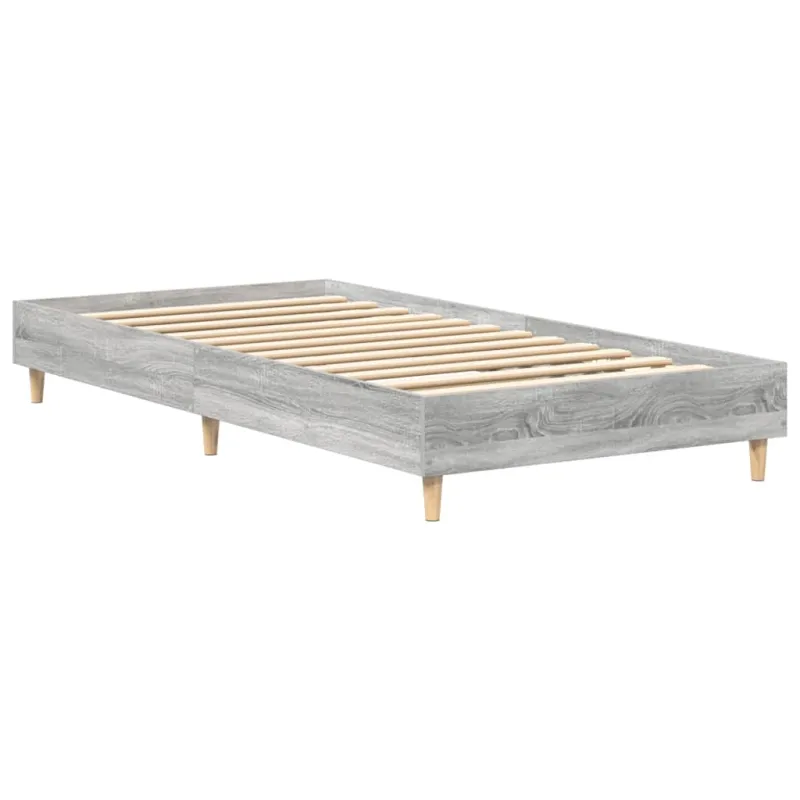 lovos rėmas be čiužinio pilka 100x200 cm inžinerinė mediena
