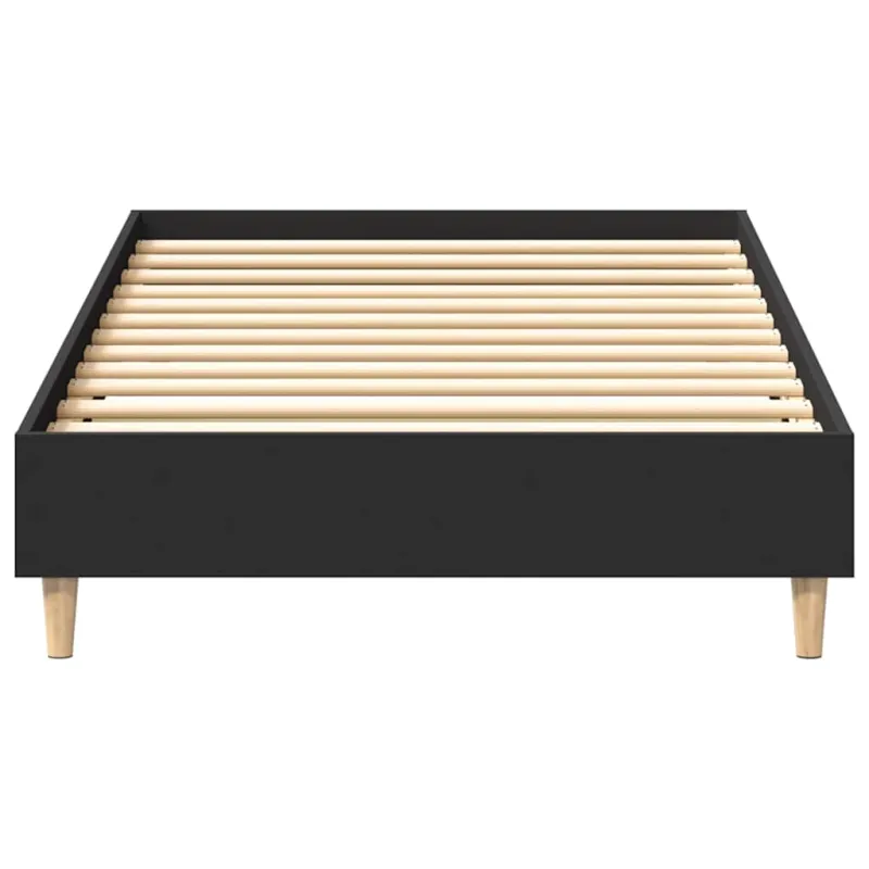 lovos rėmas be čiužinio juodas 90x200 cm inžinerinė mediena