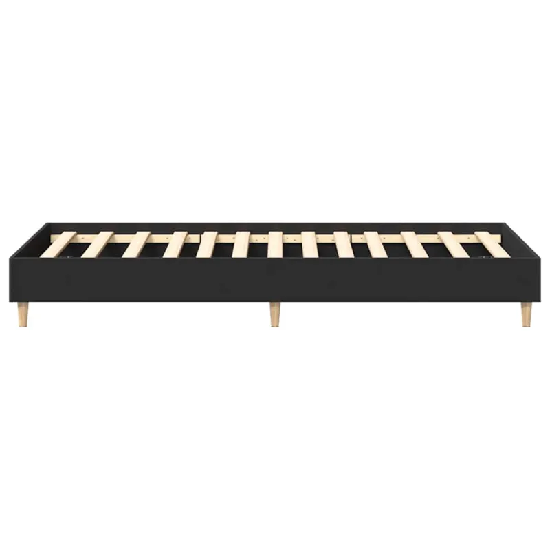 lovos rėmas be čiužinio juodas 90x200 cm inžinerinė mediena