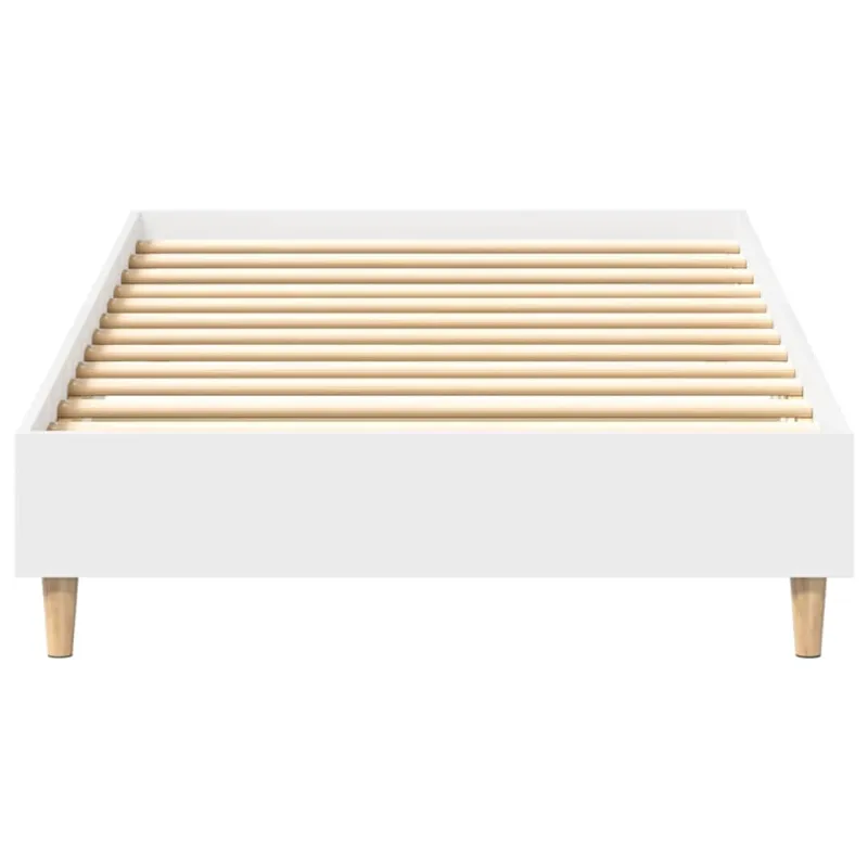 Lovos rėmas Be Čiužinio Baltas 90x190 cm Inžinierinė mediena