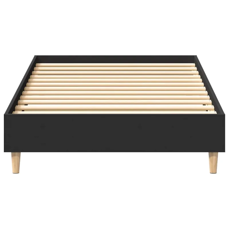 lovos rėmas be čiužinio juodas 90x190 cm inžinierinė mediena