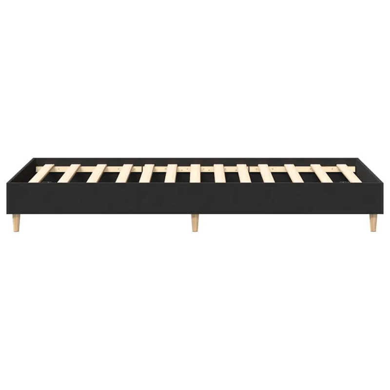 lovos rėmas be čiužinio juodas 90x190 cm inžinierinė mediena