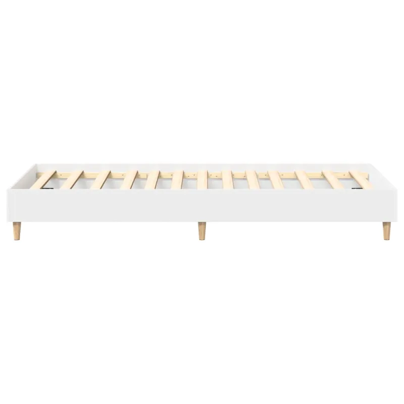 Lovos rėmas Be Čiužinio Baltas 75x190 cm Inžinierinė mediena