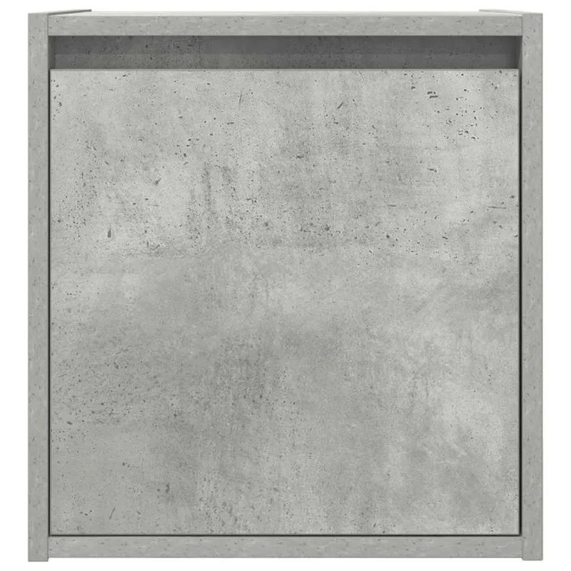 Sieninės naktinės spintelės, 2vnt., betono pilkos, 38x34x40 cm