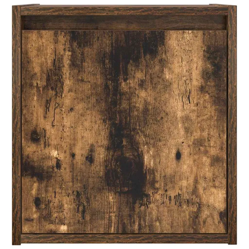 Sieninė spintelė prie lovos, dūminio ąžuolo, 38x34x40 cm