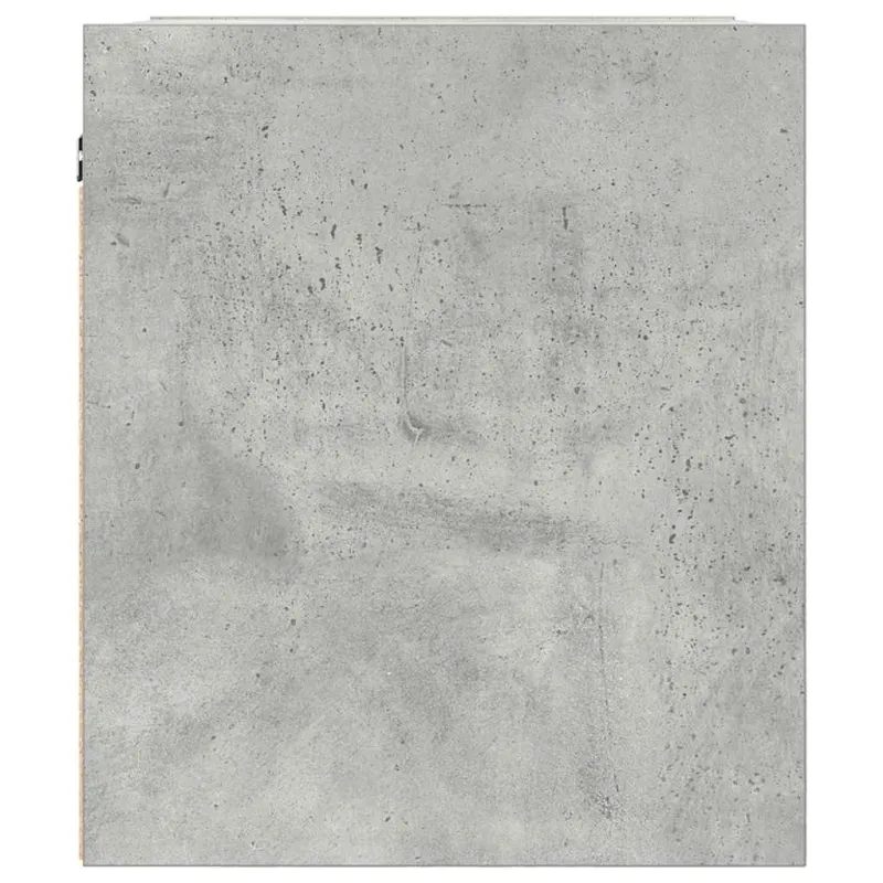 Sieninės naktinės spintelės, 2vnt., betono pilkos, 38x34x40 cm