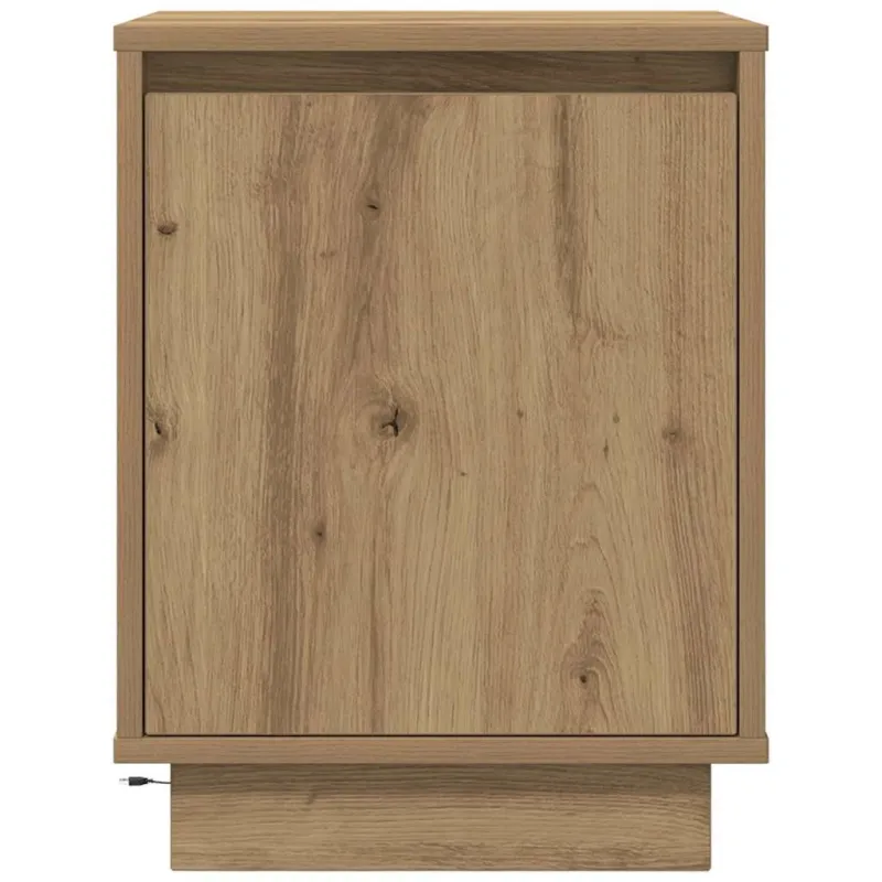 Spintelės prie lovos su LED lemputėmis 2 vnt Artisan Oak