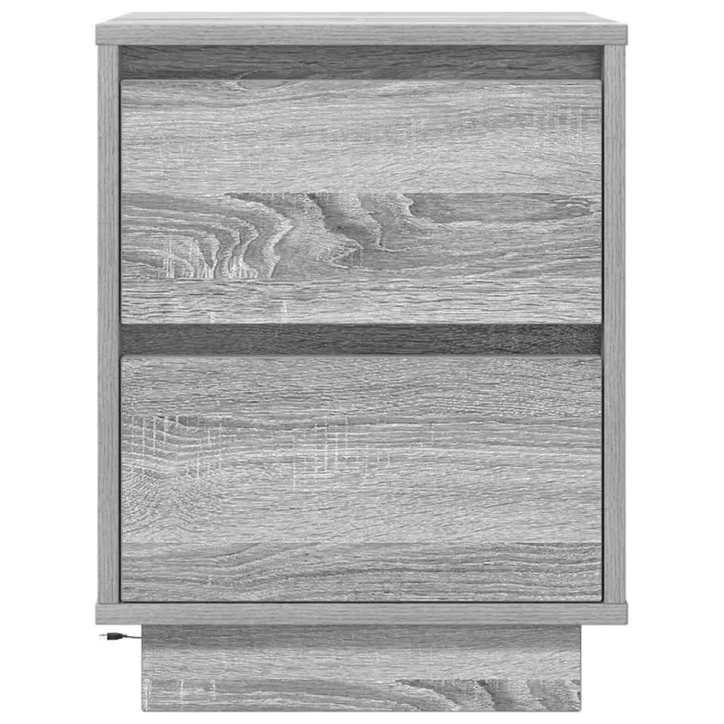 naktinė spintelė su LED lemputėmis Pilka Sonoma 38x34x50 cm