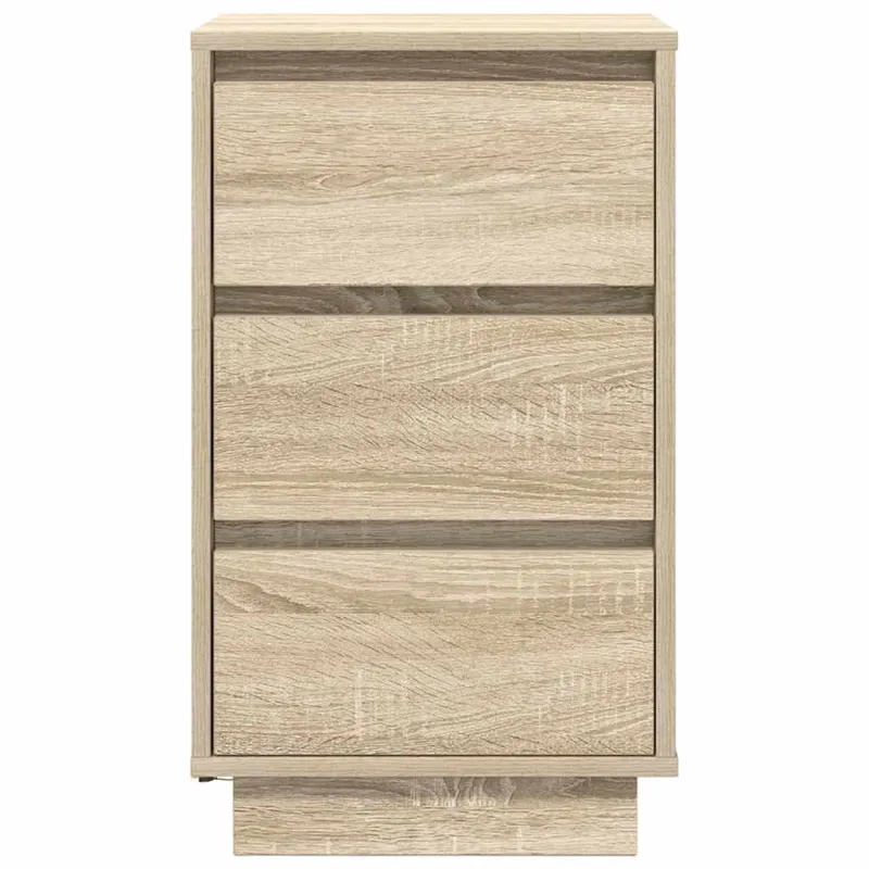 naktinė spintelė su LED lemputėmis Sonoma ąžuolas 38x34x65 cm
