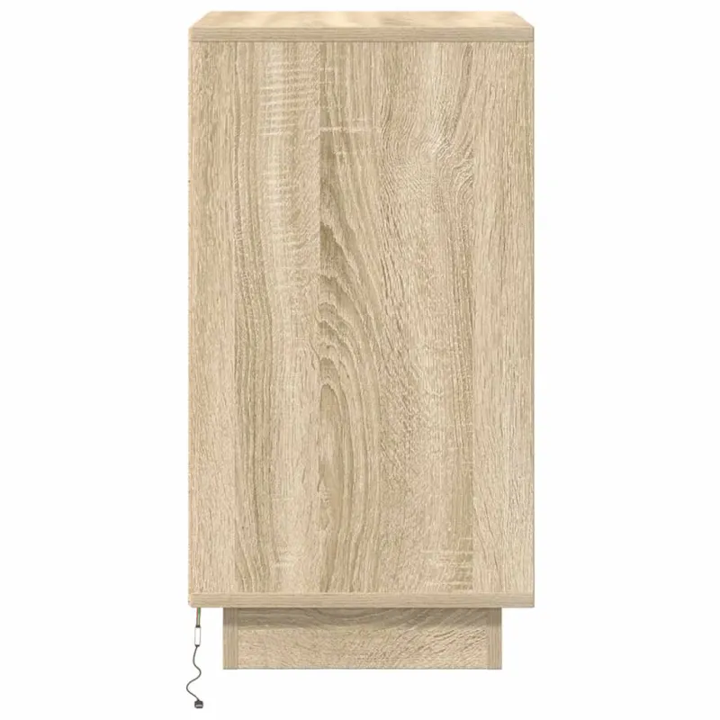 naktinė spintelė su LED lemputėmis Sonoma ąžuolas 38x34x65 cm