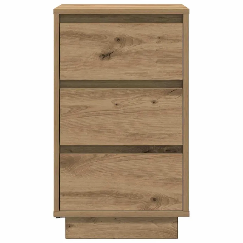 naktinė spintelė su LED lemputėmis Artisan ąžuolas 38x34x65 cm