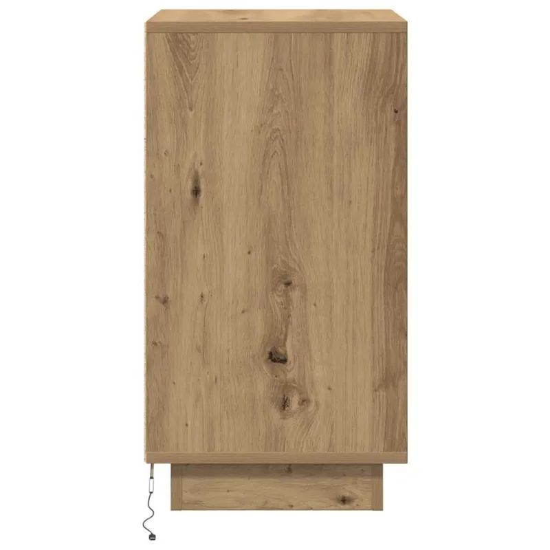 naktinė spintelė su LED lemputėmis Artisan ąžuolas 38x34x65 cm
