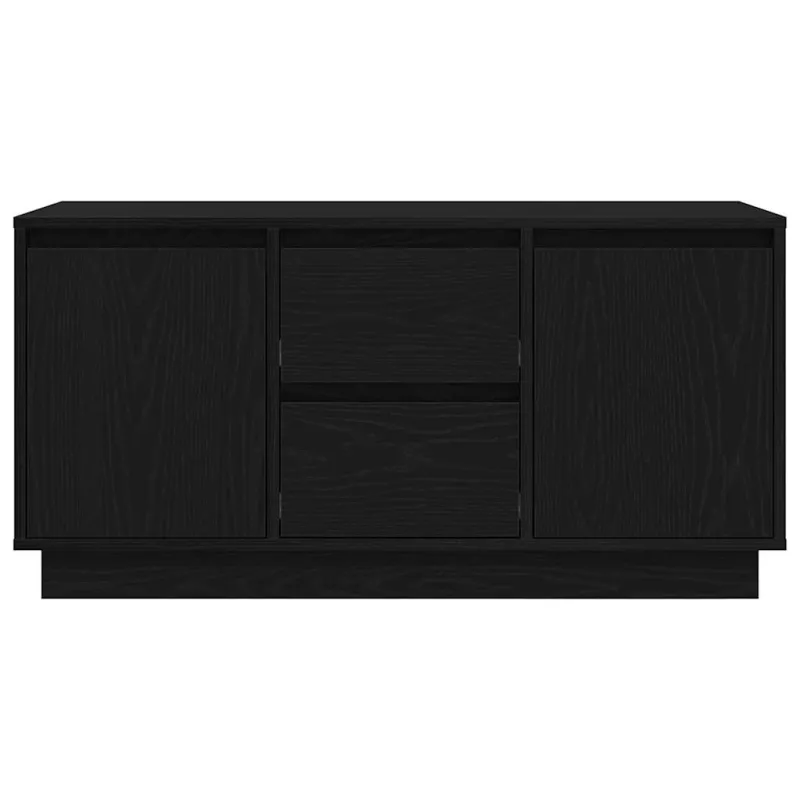 Televizoriaus spintelė su LED apšvietimu, juoda, 100x41x50 cm