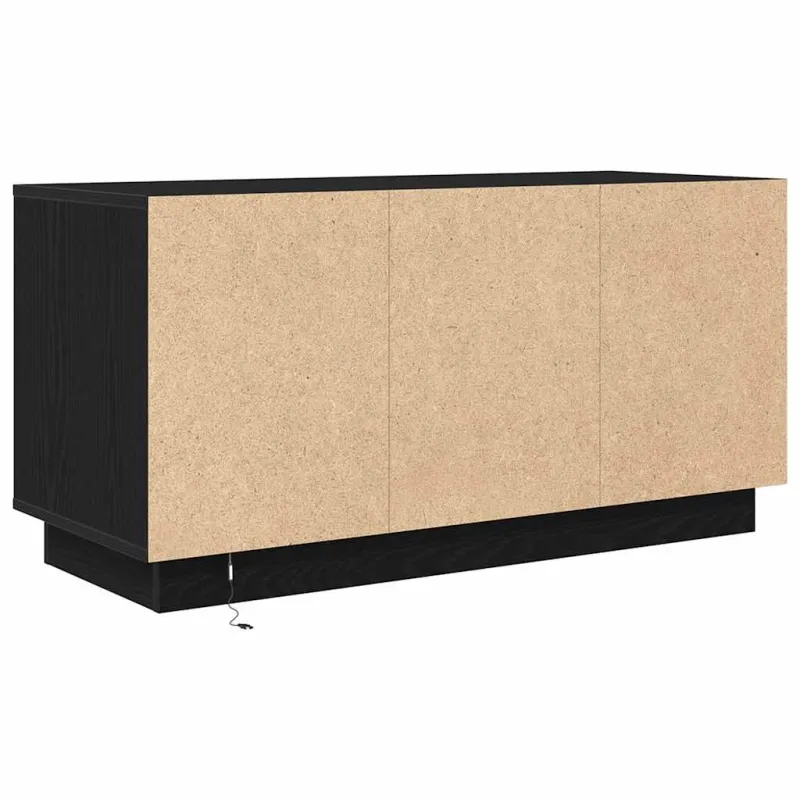 Televizoriaus spintelė su LED apšvietimu, juoda, 100x41x50 cm