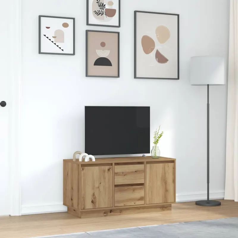Televizoriaus spintelė su LED, artisano, 100x41x50 cm