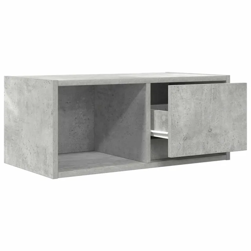 Televizoriaus spintelė, betono, 60x31x25,5 cm, apdirbta mediena