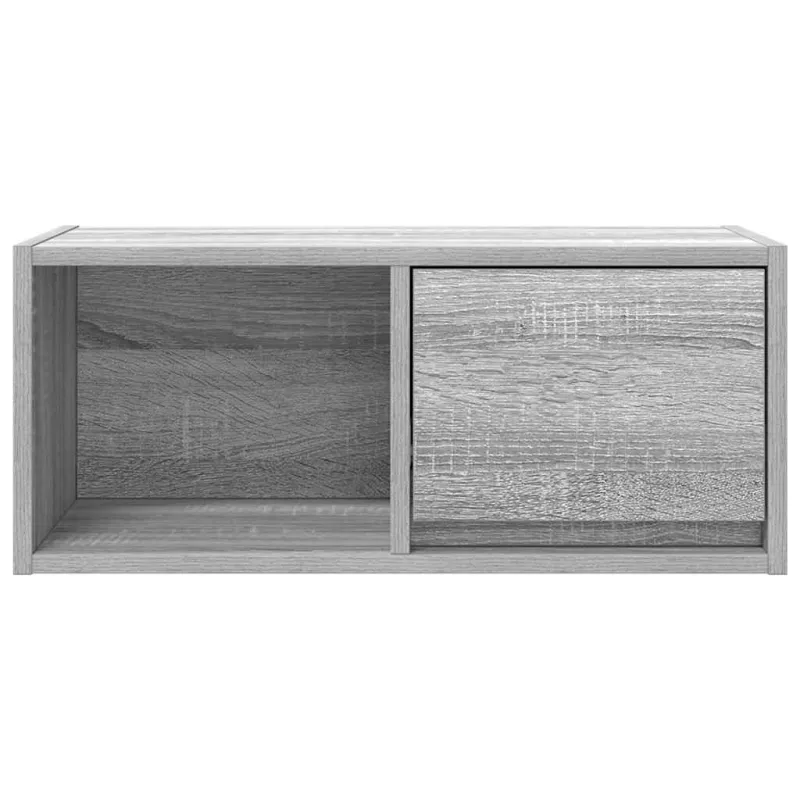 TV spintelė, pilka ąžuolo, 60x31x25,5 cm, apdirbta mediena
