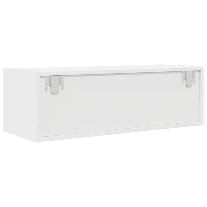 Televizoriaus spintelės, 2vnt., baltos, 80x31x25,5 cm, mediena