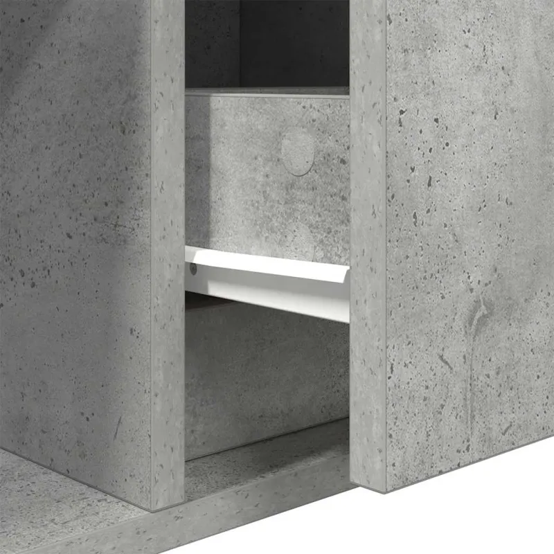 Televizoriaus spintelė, betono, 80x31x25,5cm, apdirbta mediena