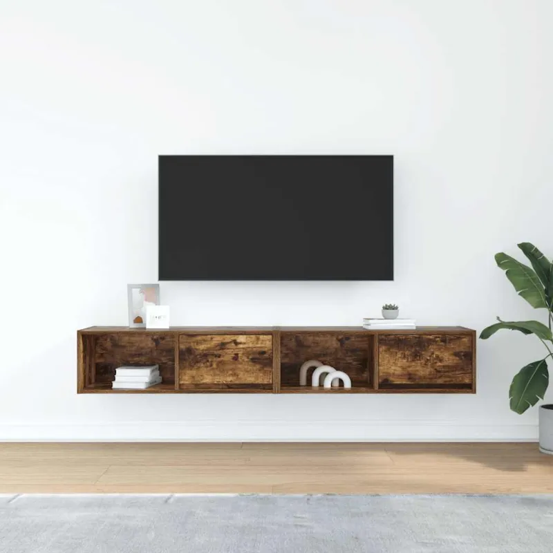Televizoriaus spintelės, 2vnt., 80x31x25,5 cm, mediena