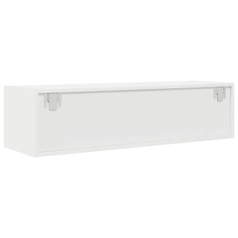 Televizoriaus spintelės, 2vnt., baltos, 100x31x25,5 cm, mediena