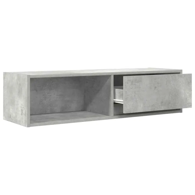 Televizoriaus spintelė, betono, 100x31x25,5cm, apdirbta mediena