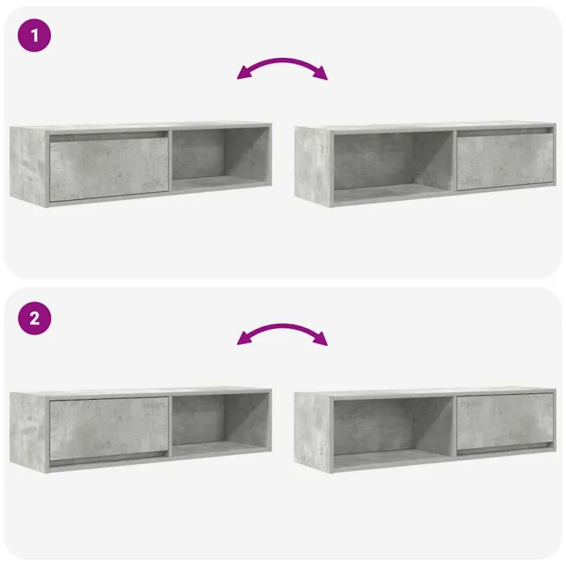 Televizoriaus spintelės, 2vnt., 100x31x25,5 cm, mediena
