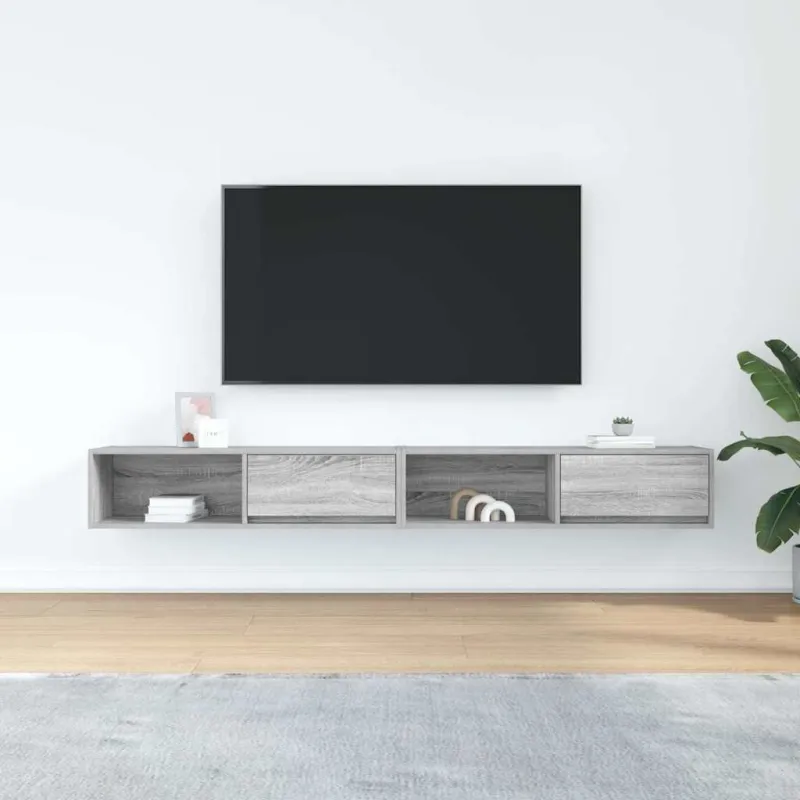 Televizoriaus spintelės, 2vnt., 100x31x25,5 cm, mediena
