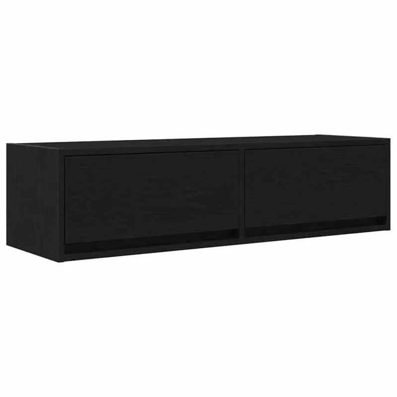 Televizoriaus spintelė juoda ąžuolo 100 x 31 x 25,5 cm