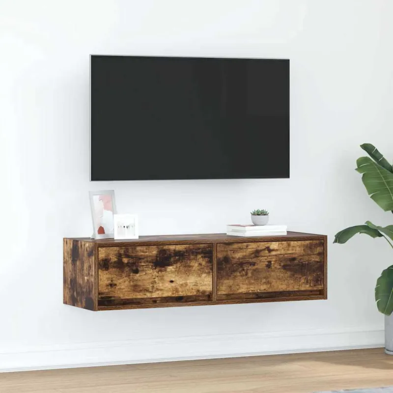 Televizoriaus spintelė Dūminio ąžuolo 100 x 31 x 25,5 cm
