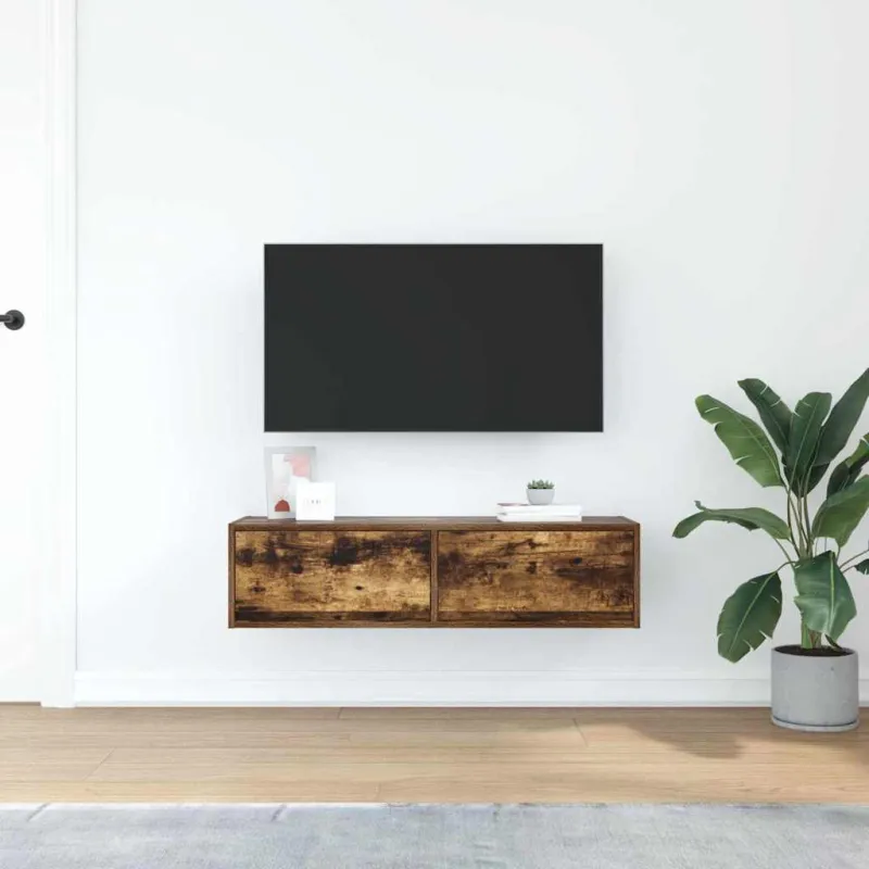 Televizoriaus spintelė Dūminio ąžuolo 100 x 31 x 25,5 cm