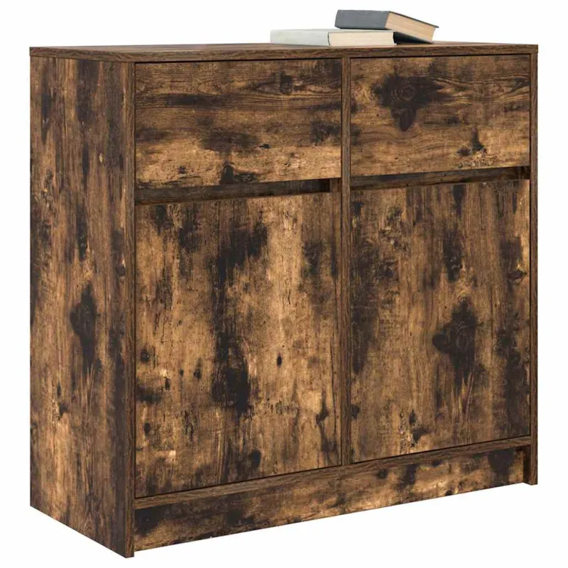 Šoninė spintelė su stalčiumi, 80x34x76 cm, mediena