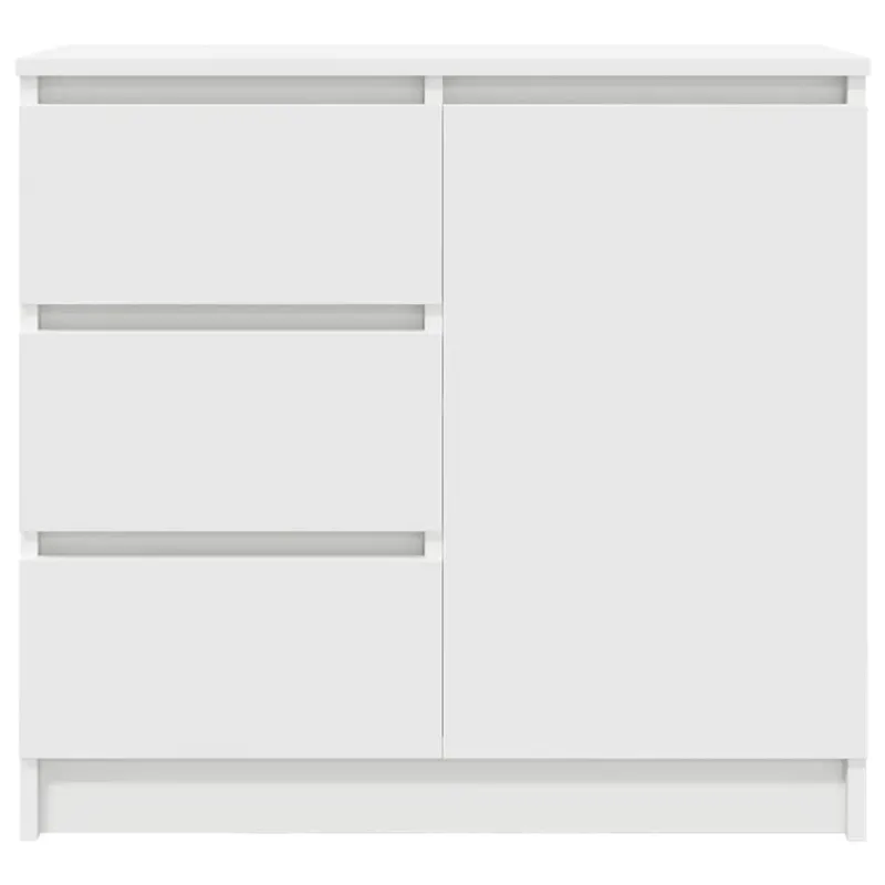 Šoninė spintelė su stalčiumi, balta, 71x35x65 cm, mediena