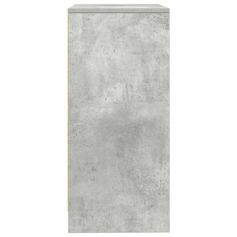 Šoninė spintelė, betono pilka, 57x34x76 cm, apdirbta mediena