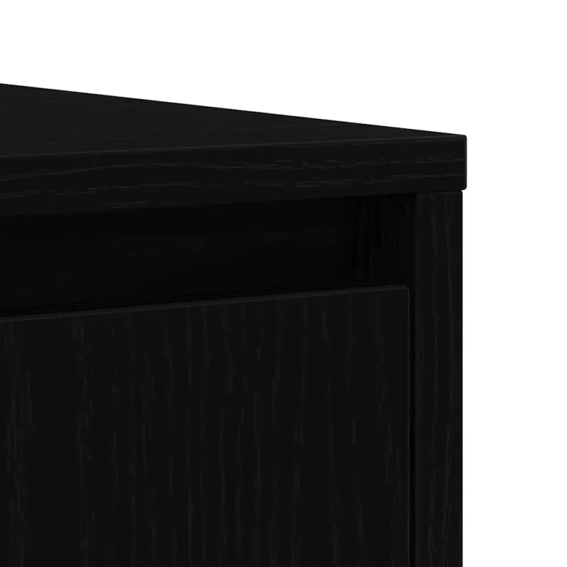 indauja juodas ąžuolas 85x34x76 cm inžinerinė mediena