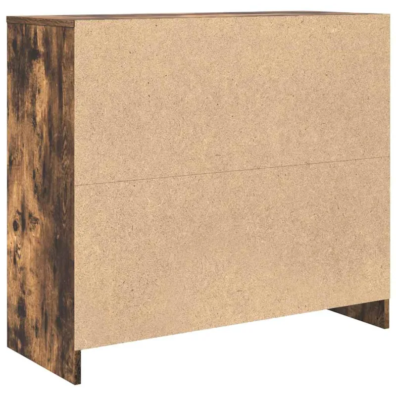 Šoninė spintelė, dūminio ąžuolo, 85x34x76 cm, apdirbta mediena