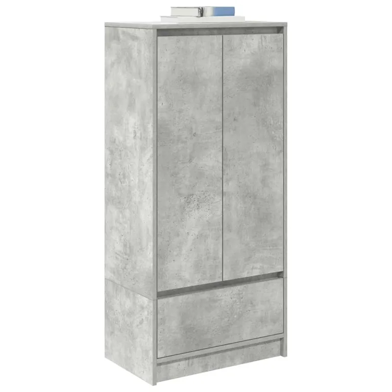 TV spintelė su stalčiumi, betono pilka 55,5x34x119,5 cm mediena
