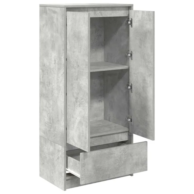 TV spintelė su stalčiumi, betono pilka 55,5x34x119,5 cm mediena