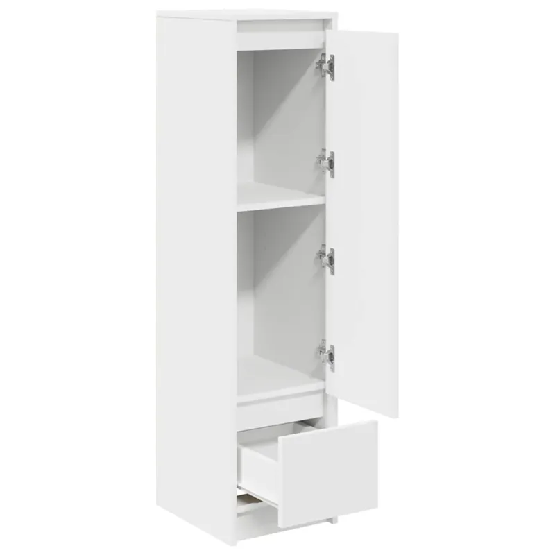 Komoda, baltos spalvos, 29,5x34x119,5 cm apdirbta mediena