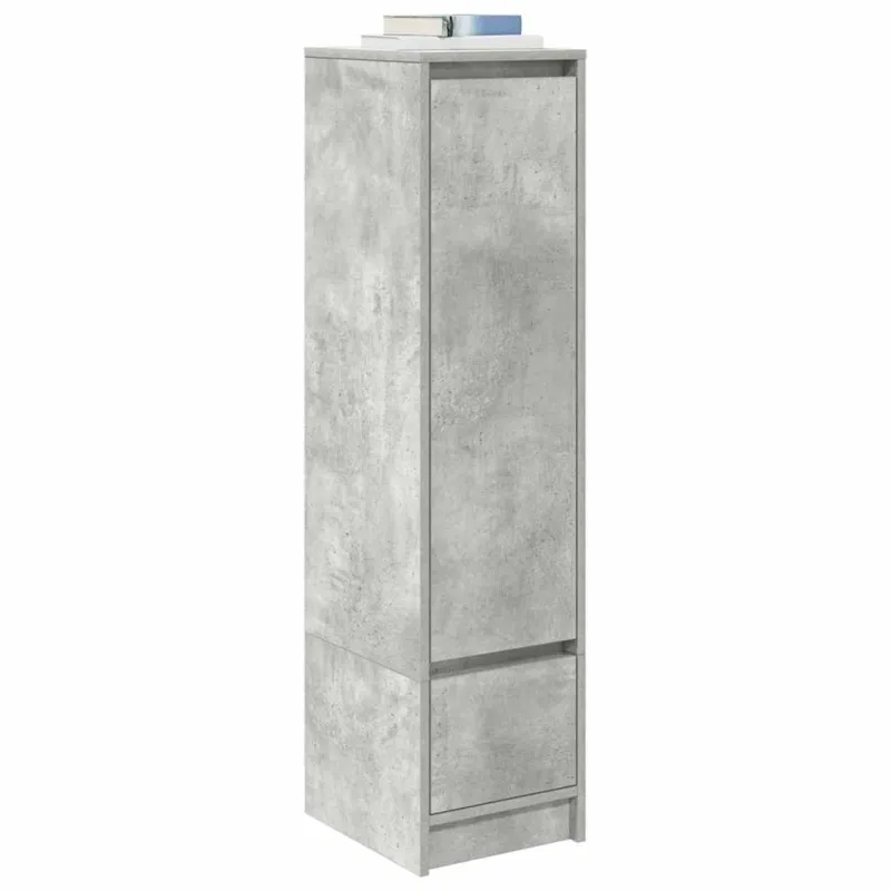 Komoda, betono pilkos spalvos 29,5x34x119,5 cm apdirbta mediena