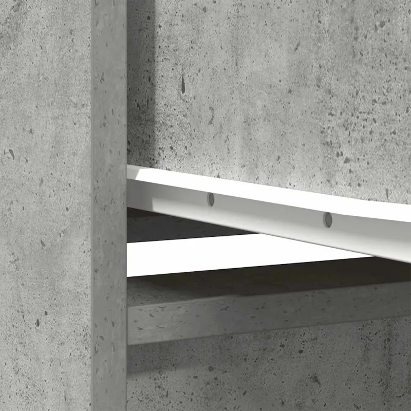 Komoda, betono pilkos spalvos 29,5x34x119,5 cm apdirbta mediena